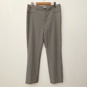 Aritzia Sunday Best Freshman Plaid Straight Leg Pants